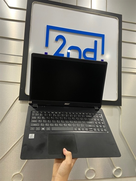 Laptop Acer Aspire A315-56 - i3-1005G1 - Ram 4/256GB SSD - Pin 64% - Màu đen - Ngoại hình: 98% - 1 chấm phản quang nhẹ - Kèm sạc 1