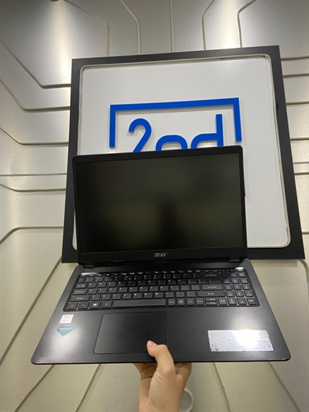 Laptop Acer Aspire A315-56 - i5-1035G1 - Ram 4/256GB - Màu đen - pin 33% - Ngoại hình: 97% - Bản lề yếu, màn in phím, mặt A xước, cấn viền - Kèm sạc 1