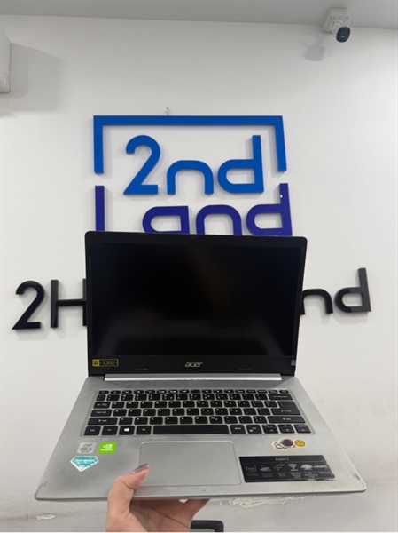 Laptop Acer Aspire A514-53G - i5 1035G1/MX350 - 8/512GB SSD - Màu bạc - Pin 65% chu kỳ sạc 79 - Ngoại hình 97% - Viền ám vàng , tối viền nhẹ viền trên - Kèm sạc 1
