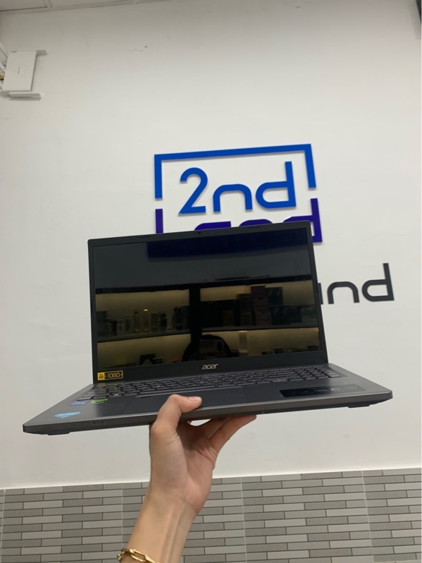 Laptop Acer Aspire A515-58GM - i5-13420H - Ram 8GB/512GB SSD - RTX 2050 4 GB - Màu xám - Pin 70% - Ngoại hình: 98% - 1 đốm phản quang nhỏ - Kèm sạc