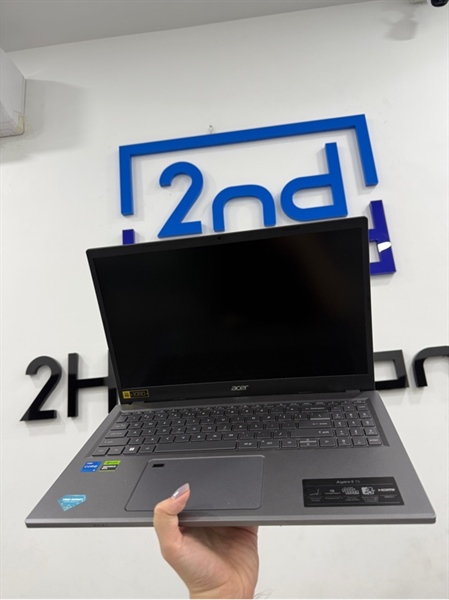 Laptop Acer Aspire A51558GM - i5 13420H/RTX 2050 - 16/512GB SSD - Màu bạc - Pin 100% - Ngoại hình 98% - Màn ám vàng - Còn BH Cellphones đến 06/2026 - Kèm Box , sạc 3