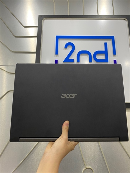 Laptop Acer Aspire A715-42G - AMD Ryzen 5 5500U - GTX 1650 - Ram 8/256GB SSD - Pin 86% - Màu đen - Ngoại hình: 98% - Màn ám hồng viền ám đỏ viền nền đen - Kèm sạc