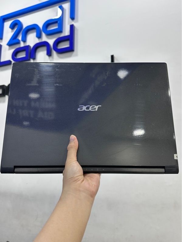 Laptop Acer Aspire A715-42G - Màn 15.6inch 60Hz - Ryzen 5 5500u GTX 1650 - Ram 8/256GB SSD (93%) - Pin 100% thay new - Màu đen - Ngoại hình 97% - Đã thay màn - Kèm sạc 135W