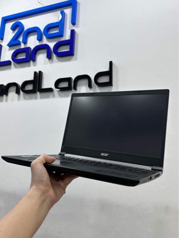 Laptop Acer Aspire A715-42G - Màn 15.6inch 60Hz - Ryzen 5 5500u GTX 1650 - Ram 8/256GB SSD (93%) - Pin 100% thay new - Màu đen - Ngoại hình 97% - Đã thay màn - Kèm sạc 135W