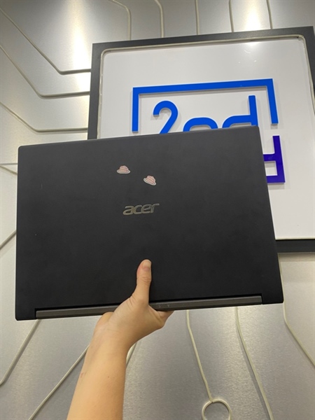 Laptop Acer Aspire A715-42G - Ram 8GB AMD Ryzen 5 5500 - GTX 1650 SSD 256GB - Pin 80% - Màu đen - Ngoại hình: 97% - Màn ám hồng - Body - Kèm sạc