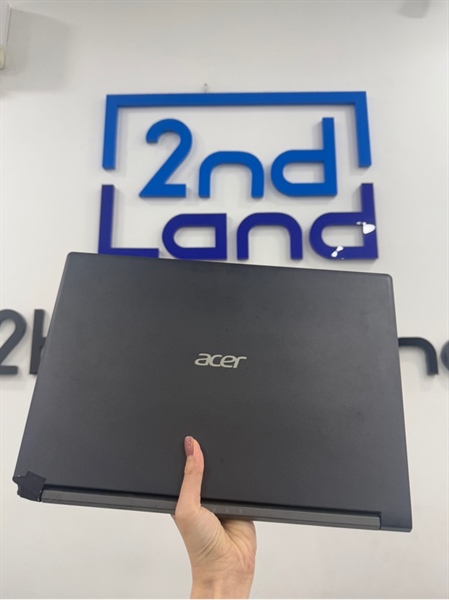 Laptop Acer Aspire A715-42G - Ryzen 5 5500U/GTX 1650 - 16/256GB SSD - Màu đen - Pin 100% - Ngoại hình 96% - Màn hằn phím , phản quang , vàng viền nhẹ , bể bản lề , hở vỏ dưới - Kèm sạc