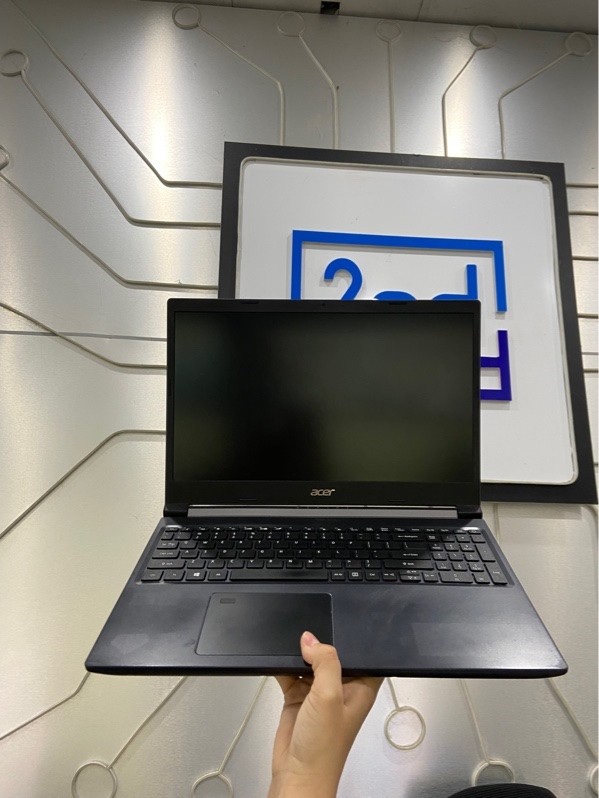 Laptop Acer Aspire A715-43G - AMD Ryzen 5 5625U - Ram 16/512gb SSD - Geforce RTX 3050 4GB - Pin 66% - Màu đen - Ngoại hình: 97% - Màn ám hồng- Kèm sạc