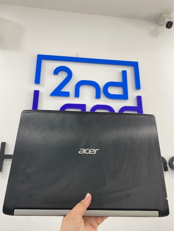 Laptop Acer Aspire A715-72G - i5-8300/GTX 1050 - 16/240GB SSD+1TB HDD - Màu đen - Pin 66% - Ngoại hình 97% - Màn hồng , bung góc , hằn phím - Kèm sạc