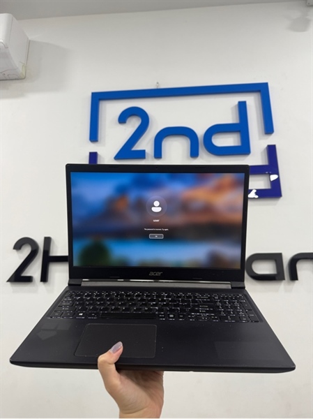 Laptop Acer Aspire-A717-42G - AMD Ryzen 5-5500U - Ram 16/512GB - GTX 1650 - Màu đen - Pin 68% - Ngoại hình 98% - Màn ám hồng nhẹ - Kèm sạc 2