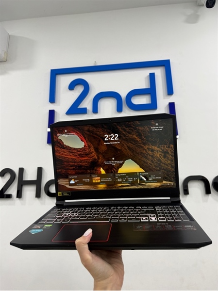 Laptop Acer Nitro 5 AN515-44 - Ryzen 5 4600H/GTX 1650 - 16/512GB SSD+500GB SSD - Màu đen - Pin 71% - Ngoại hình 97% - Màn hồng nhẹ , hằn phím , tróc phím - Kèm sạc 135W 2