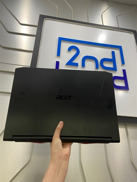 Laptop Acer Nitro 5-AN515-45 - AMD Ryzen 5 5600H - Ram 8/512GB SSD - GTX 1650 - Pin 70% - Màu đen - Ngoại hình: 97% - Ám hồng trong , phản quang màn đen , trầy sườn bể góc nhẹ , mất 2 ốc mặt D - Kèm sạc