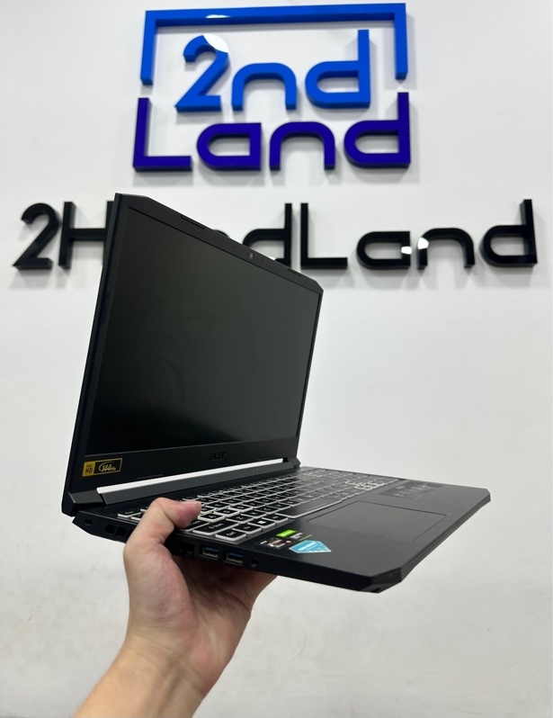 Laptop Acer Nitro 5 AN515-45 - Màn 144hz - Ryzen 5 5600H/GTX 1650 - Ram 16/512GB SSD - Pin 84% - Màu đen - Ngoại hình 97% - Màn ám phản quang - Kèm sạc
