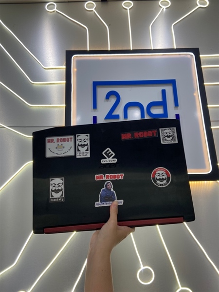 Laptop Acer Nitro 5 AN515-51 - I5-7300HQ - GTX 1050 - Ram 16/128GB SSD - 500GB SSD - Pin 93% đã thay - Màu đen - Ngoại hình: 98% - Touchpad hư click vật lí, 2 loa hư, màn in phím, vài đốm phản quang nhỏ, hở sáng 2 góc dưới, bể góc mặt C-Kèm sạc