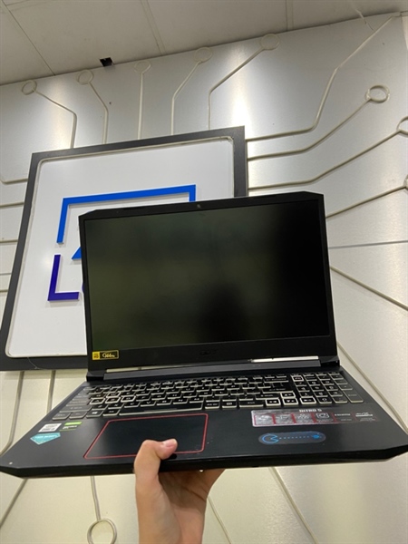 Laptop Acer Nitro 5 AN515-55 - i5-10300H - GTX 1650 Ti - Ram 16/512GB SSD - Pin 87% - Màu đen - Ngoại hình: 98% - Màn in phím - Kèm sạc 1