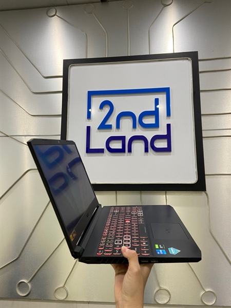 Laptop Acer Nitro 5 AN515 56 - i5-11300H - GTX 1650 - Ram 16/512GB SSD - Pin 65% - Màu đen - Ngoại hình: 97% - Màn sọc dưới nhiều, mất 1 nút, bản lề bể góc trái, touchpad tróc - Kèm sạc 2