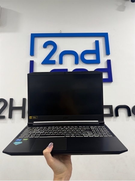 Laptop Acer Nitro 5 (AN515-57) - i5 11400H - 16/512GB SSD - RTX 3050 - Màu đen - Pin 75% - Ngoại hình 97% - Màn ám hồng , 1 chấm phản quang - Kèm sạc 180W 2