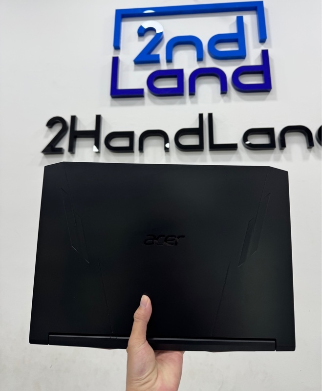 Laptop Acer Nitro 5 AN515-57 - i5 11400H - Card GTX 1650 Ram 8/512GB SSD (97%) - Pin 77% - Màu đen - Ngoại hình 97% - Màn rộp, phản quang, touchpad trầy - Kèm sạc