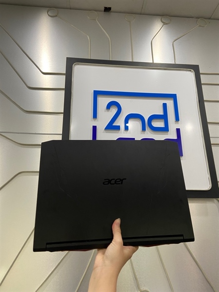Laptop Acer Nitro 5 AN515-57 - i5-11400H - RTX 3050 - Ram 16/512GB SSD - Pin 85% - Màu đen - Ngoại hình: 97% - loa trái nhỏ, 1 chấm phản quang - Kèm sạc