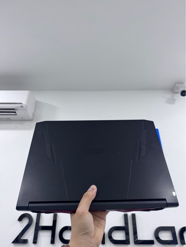 Laptop Acer Nitro 5 AN515-57 - i7-11800H/RTX 3050 - 8/512gb ssd - Màu đen - Pin 61% - Ngoại hình 97% - Tróc touchpad, máy trầy, ổ sức khoẻ 93%, màn ám vàng, hằn phím, phản quang nhẹ - Kèm sạc