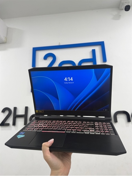 Laptop Acer Nitro 5-AN515 57 - i7 11800H - RTX 3050TI - Ram 16/ssd1: 512gb - ssd2: 512gb - Màu đen - Pin 73% - Ngoại hình 98% - Màn hồng nhẹ , có đốm sáng , hư 1 cổng USB - Kèm sạc 2