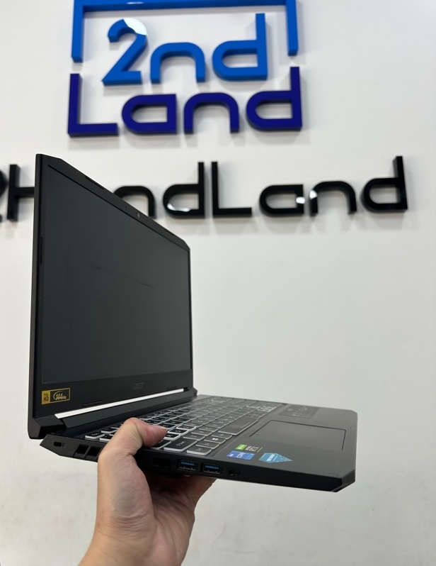 Laptop Acer Nitro 5 - i5 11400H - Card 3050 - 16/512 GB SSD - Pin 80% - Màu đen - Ngoại hình 97% - Màn ám rộp phím - Kèm sạc