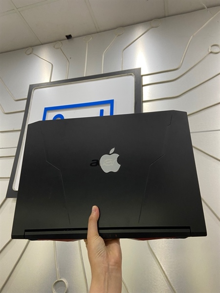 Laptop Acer Nitro AN515-45 - AMD Ryzen 5 5600H - GTX 1650 - Ram 8/512GB - Pin 69% - Màu đen - Ngoại hình: 97% - Màn in phím, 2 đốm phản quang, màn ám hồng viền vừa- Kèm sạc