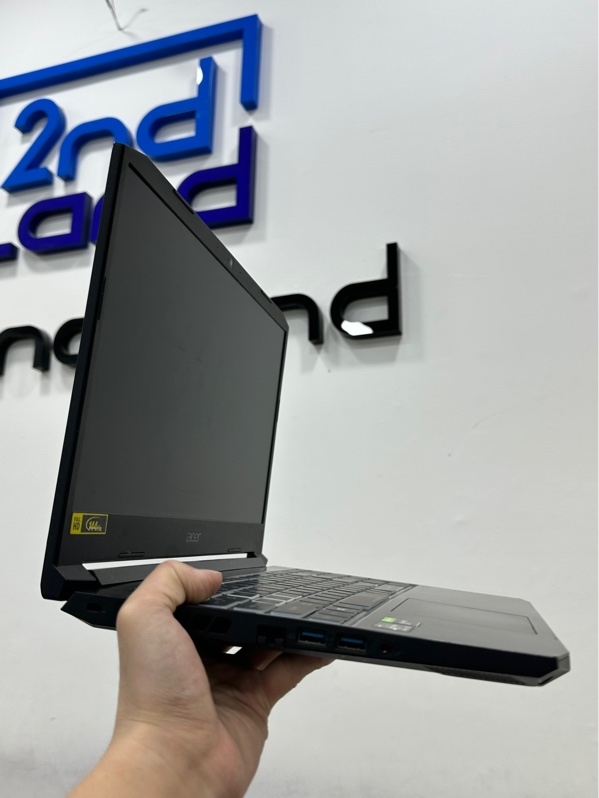 Laptop Acer Nitro AN515-45 - Ryzen 5 5600H/GTX 1650 - Ram 16/512GB SSD (93%) - Pin 75% - Màu đen - Ngoại hình 97% - Màn ám hằn phím phản quang - Kèm sạc