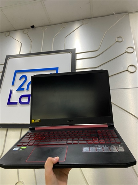 Laptop Acer Nitro AN515-54 - i5-8300H - GTX 1050 - Ram 8/256GB - Pin 88% - Màu đen - Ngoại hình: 97% - Bản lề yếu, màn in phím, phím cứng - Kèm sạc 1