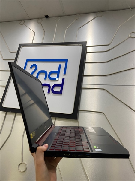 Laptop Acer Nitro AN515-54 - i5-8300H - GTX 1050 - Ram 8/256GB - Pin 88% - Màu đen - Ngoại hình: 97% - Bản lề yếu, màn in phím, phím cứng - Kèm sạc 2