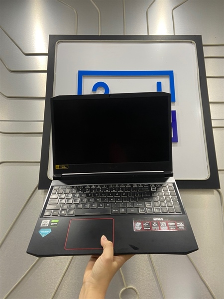 Laptop Acer Nitro AN515-55 - i5-10300H - Ram 8GB GTX 1650 Ti - SSD 512GB - Pin 73% - Màu đen - Ngoại hình: 98% - Kèm sạc 1
