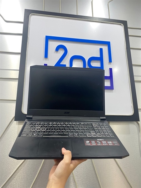 Laptop Acer Nitro AN515-56 - i5-11300H - Iris Xe Graphics Nvidia Geforce GTX 1650 - Ram 16/512GB SSD - Pin 67% - Màu đen - Ngoại hình: 97% - Màn in phím, phản quang nhẹ, - Body - Kèm sạc 1