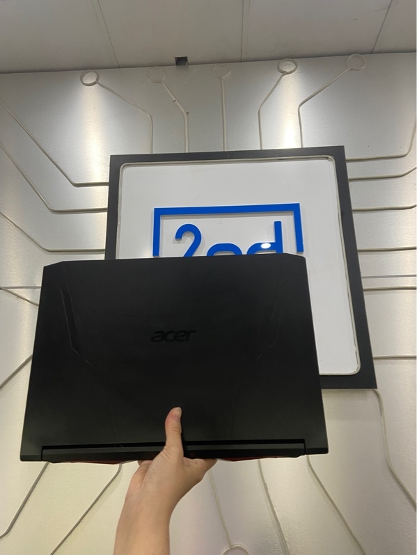 Laptop Acer Nitro AN515-57 - i5-11400H - Ram 16/512GB ổ báo nóng - GTX 3050 - Pin 66% - Màu đen - Ngoại hình: 97% - Màn ám hồng - Kèm sạc