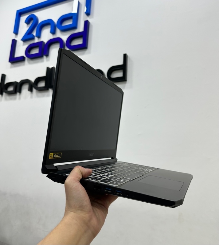 Laptop Acer nitro AN515-57 - i5 11400H/ RTX 3050 - Ram 16/512GB SSD - Pin 77% - Màu đen - Ngoại hình 97% - Màn ám 2 vệt phản quang - Kèm sạc