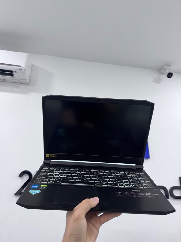 Laptop Acer Nitro AN515-57 - i5-11400H/RTX3050 - 8/512gb ssd - Màu đen - Pin 68% - Ngoại hình 98% - ổ sức khoẻ 94%, màn ám hồng hở sáng, chết pixel - Kèm sạc