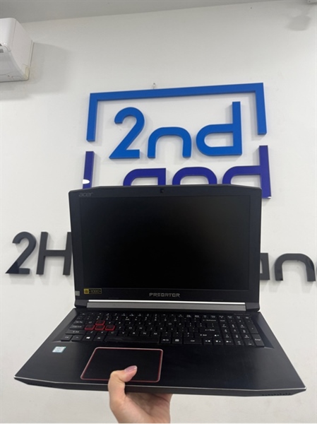 Laptop Acer Predator G3572 - i7 7700HQ - GTX 1060 - 8/256GB SSD/1TB HDD - Màu đen - Pin 87% - Ngoại hình 97% - Màn hồng - Kèm sạc 2