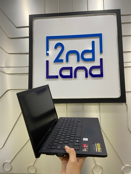 Laptop Asus Expertbook L1400CDAY - Ryzen 3 3250U - Ram 4/256GB SSD - Pin 57% - Màu xanh đen - Ngoại hình: 97% - mất 1 ốc mặt D, màn in phím - Kèm sạc 2