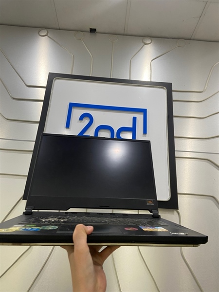 Laptop Asus ROG Strix G5124 - i5-10th - Ram 16GB 1650 Ti 4GB - 512GB SSD x 2 - Pin chai - Màu đen - Ngoại hình: 97% - Màn lỗi cáp không hiện thị, touchpad loạn, phím lỗi, lỗi cổng Type C, mặt C yếu nhựa , bản lề yếu - Kèm sạc Linh kiện - không bh 1
