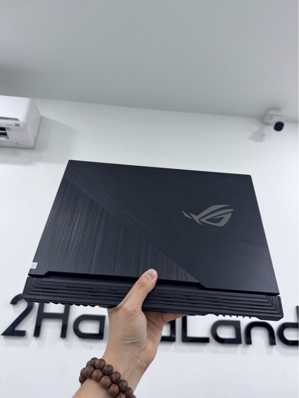 Laptop Asus ROG Strix G512L - i5-10300H - 8/512GB - GTX 1650Ti - Màu đen - Pin 64%, chu kỳ sạc 42 - Ngoại hình 97% -Trầy xước, màn vàng viền- Kèm sạc
