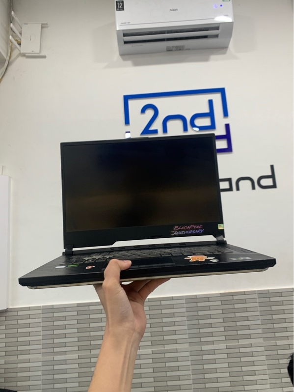 Laptop Asus rog strix G513GT - i5-9300H - GTX 1650 4gb - Ram 16gb/ssd 512gb - Màu đen - Pin 70% - Ngoại hình: 96% - Màn phản quan - Fullbox
