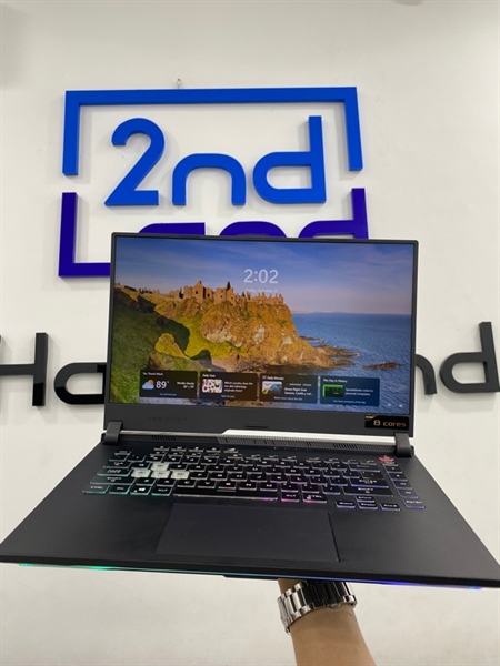 Laptop Asus Rog Strix G513IH - Ryzen 7 4800H - 16/512GB SSD - GTX 1650 - Màu đen - Pin 69% - Ngoại hình 97% - Màn hồng nhẹ , nhiều đốm sáng , máy trầy xước - Kèm sạc 1