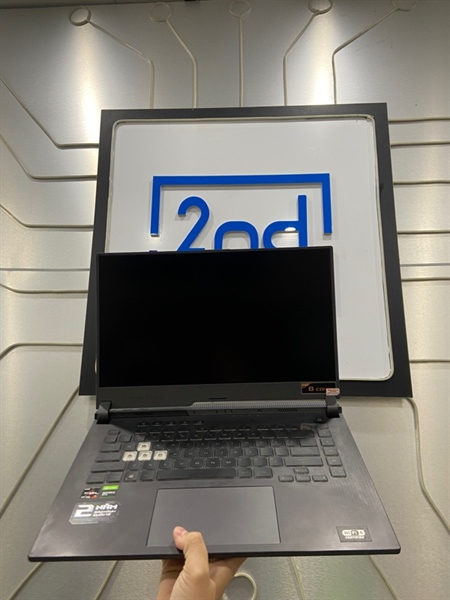 Laptop Asus Rog Strix G513IH - Ryzen 7 4800H - GTX 1650 - Ram 8/512SSD - Pin 67% - Màu đen - Ngoại hình: 98% - Kèm sạc 1