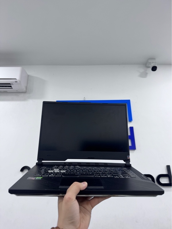 Laptop Asus ROG strix G531GD - i5-9300H/GTX 1050 - 8/512gb ssd - Màu đen - Pin 30% - Ngoại hình 97.5% - Ổ sức khoẻ 74%, màn ám hồng, phản quang, hằn phím - Kèm sạc