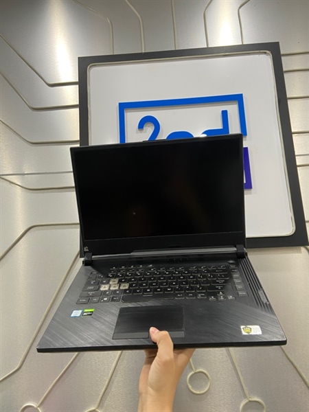 Laptop Asus ROG Strix G531GT - i7-9750H - Ram 16/512SSD 1TB HDD - GTX 1650 - Pin 66% - Màu đen - Ngoại hình: 97% - Màn dính keo dán sắt, màn 2 đường phản quang - Kèm sạc 1