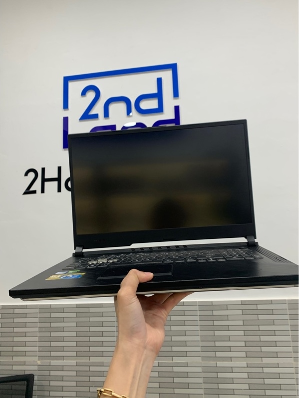 Laptop Asus ROG Strix G713GT.308 - i7-9750H - GTX 1650 4GB -Ram 8GB/SSD 512GB - Màu đen - Pin 72% - Ngoại hình: 97% - Màn ám hồng - Kèm sạc
