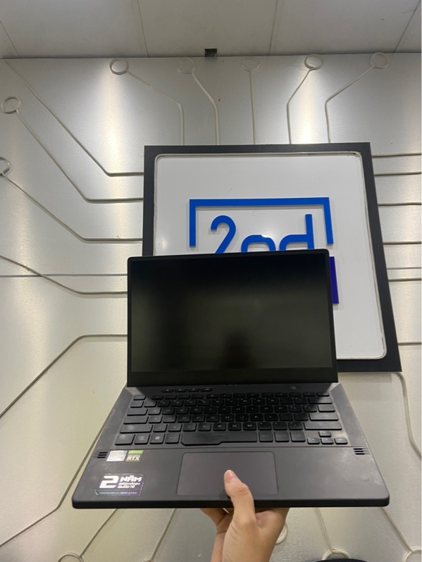 Laptop Asus Rog Zephyrus G14 GA401QC - AMD Ryzen 7 5800HS - RTX 3050 - Ram 24/512GB - Màu đen - Ngoại hình: 97% - Kèm sạc