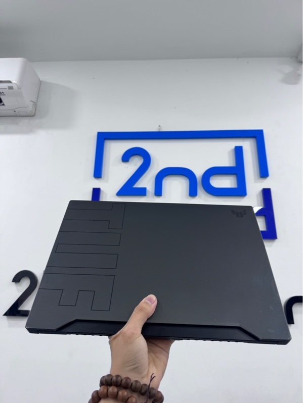 Laptop Asus TUF Dash F15 FX516PM - i7-11370H/RTX3060 - 16/512GB ssd - Màu đen - Pin 65% - Ngoại hình 98% - thiếu 2 ốc đáy, ổ sức khoẻ 91%, màn phản quang nhiều, vàng viền nhẹ - kèm sạc