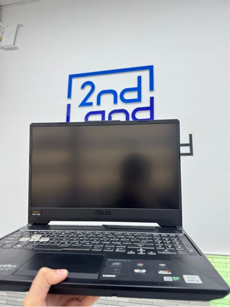 Laptop Asus Tuf F15 - i5-10300H, GTX1650 4GB Vram, Ram 8GB/512GB SSD - Đen - pin 74% - Ngoại hình: 98% - Màn xước mèo, ám viền- Kèm sạc 1