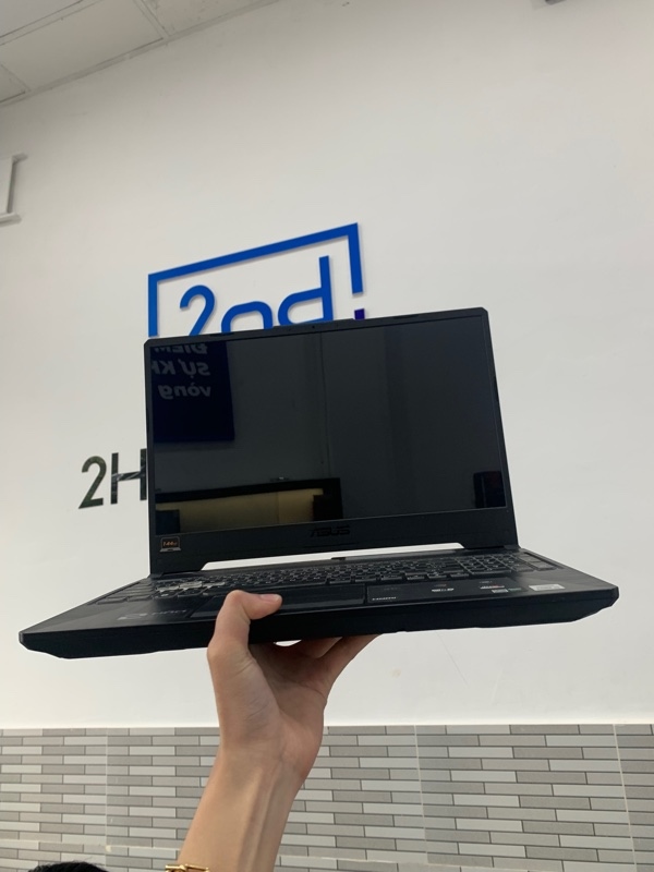 Laptop Asus Tuf F15 - i5-10300H - Ram 8GB/512B SSD - GTX 1650 4GB - Màu đen - Pin 75% - Ngoại hình: 98% - Hư 1 cổng usb - Kèm sạc 1