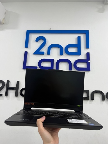 Laptop Asus Tuf F15 - Model FX507VU - i7 13620H - 24/512GB SSD - Card RTX 4050 - Màu đen - Pin 83% - Ngoại hình 97.5% - Viền trầy xước nhẹ - Kèm sạc 240W 2