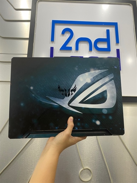 Laptop Asus TUF F15FX506LH - i5-10300H - GTX1650 - Ram 8GB/512GB SSD - Pin 85% - Màu đen - Ngoại hình: 98% - Dán skin full máy, màn phản quang viền nhẹ - Body - Kèm sạc